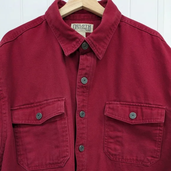 Duluth Trading Co Men's Heavy Canvas Chore Jacket -Fleeced Line - Picture 5 of 11